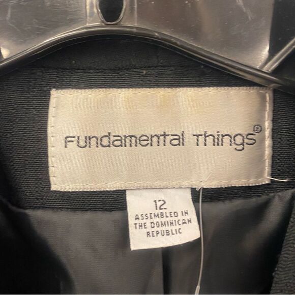 Fundamental Things Ladies 12 Black Oversized Jacket - Picture 2 of 3